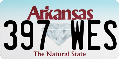 AR license plate 397WES