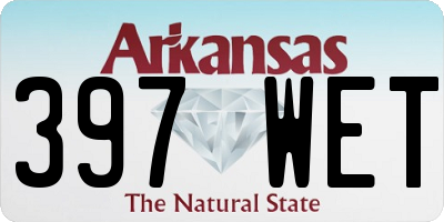 AR license plate 397WET