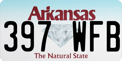 AR license plate 397WFB
