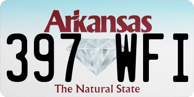 AR license plate 397WFI
