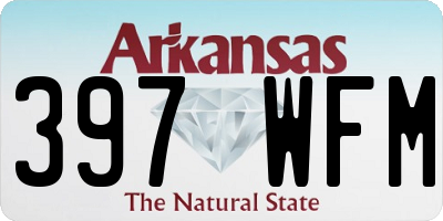 AR license plate 397WFM