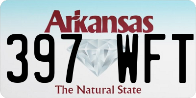 AR license plate 397WFT