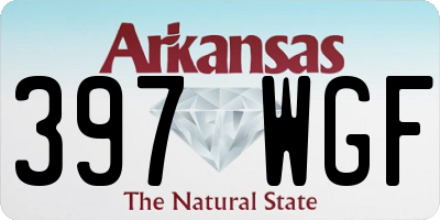 AR license plate 397WGF
