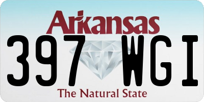AR license plate 397WGI