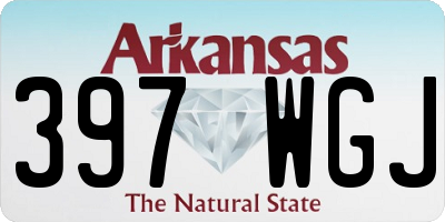 AR license plate 397WGJ