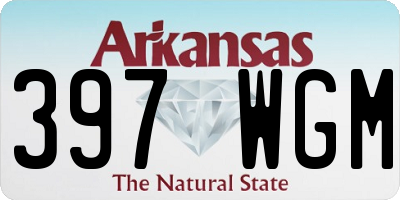 AR license plate 397WGM