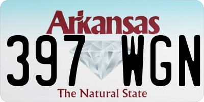 AR license plate 397WGN