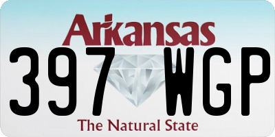 AR license plate 397WGP