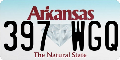 AR license plate 397WGQ