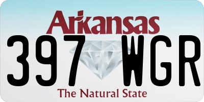 AR license plate 397WGR