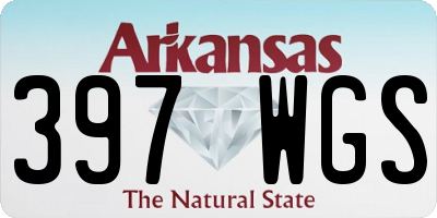 AR license plate 397WGS