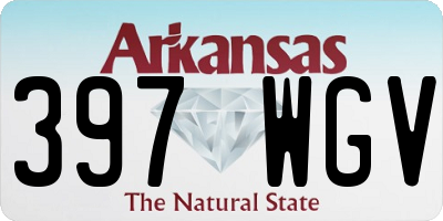 AR license plate 397WGV