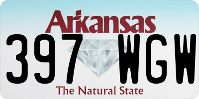 AR license plate 397WGW