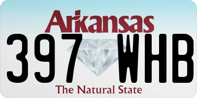 AR license plate 397WHB