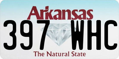 AR license plate 397WHC