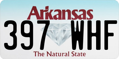 AR license plate 397WHF