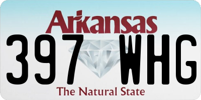 AR license plate 397WHG
