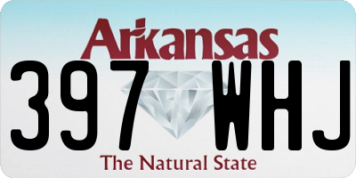 AR license plate 397WHJ