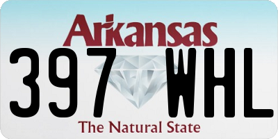 AR license plate 397WHL