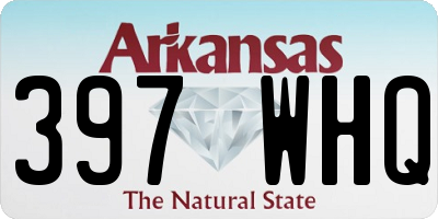 AR license plate 397WHQ