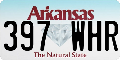 AR license plate 397WHR