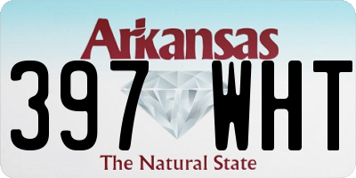 AR license plate 397WHT