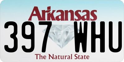 AR license plate 397WHU