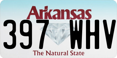 AR license plate 397WHV