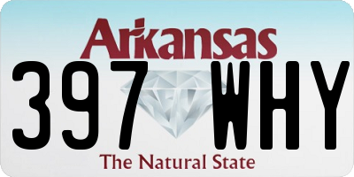 AR license plate 397WHY