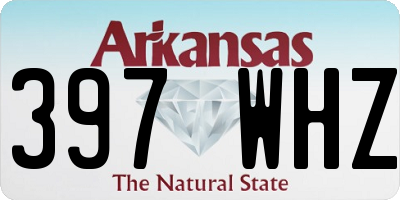 AR license plate 397WHZ