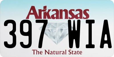 AR license plate 397WIA