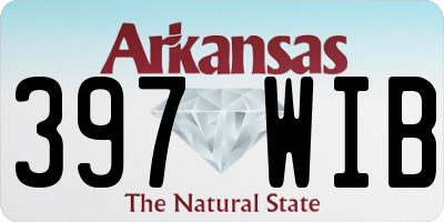 AR license plate 397WIB