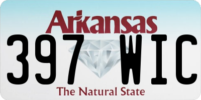 AR license plate 397WIC