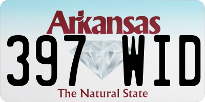 AR license plate 397WID