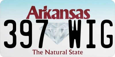 AR license plate 397WIG