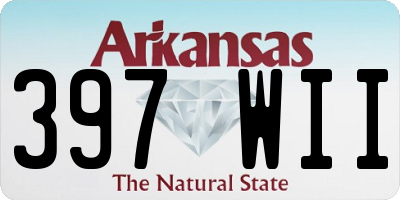 AR license plate 397WII
