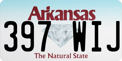 AR license plate 397WIJ
