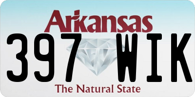 AR license plate 397WIK