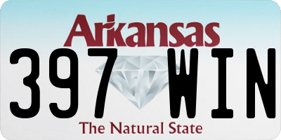 AR license plate 397WIN