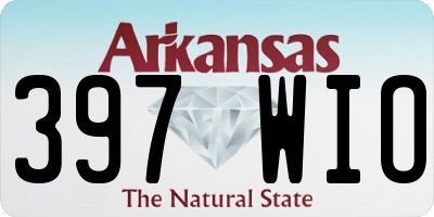 AR license plate 397WIO