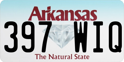 AR license plate 397WIQ