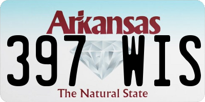 AR license plate 397WIS