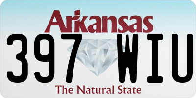 AR license plate 397WIU