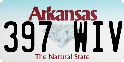 AR license plate 397WIV