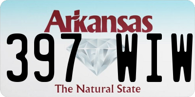 AR license plate 397WIW