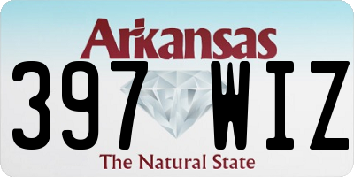 AR license plate 397WIZ