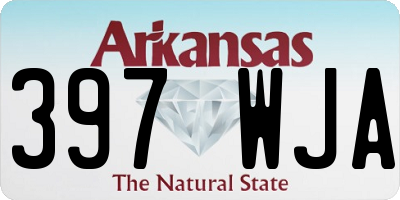 AR license plate 397WJA