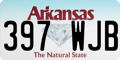 AR license plate 397WJB