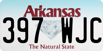 AR license plate 397WJC