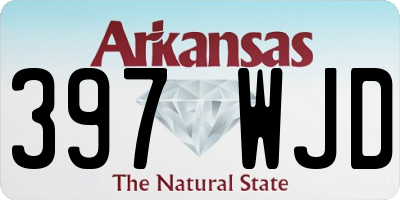 AR license plate 397WJD